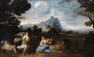 Agar e Ismaele nel deserto da Giuseppe Zola